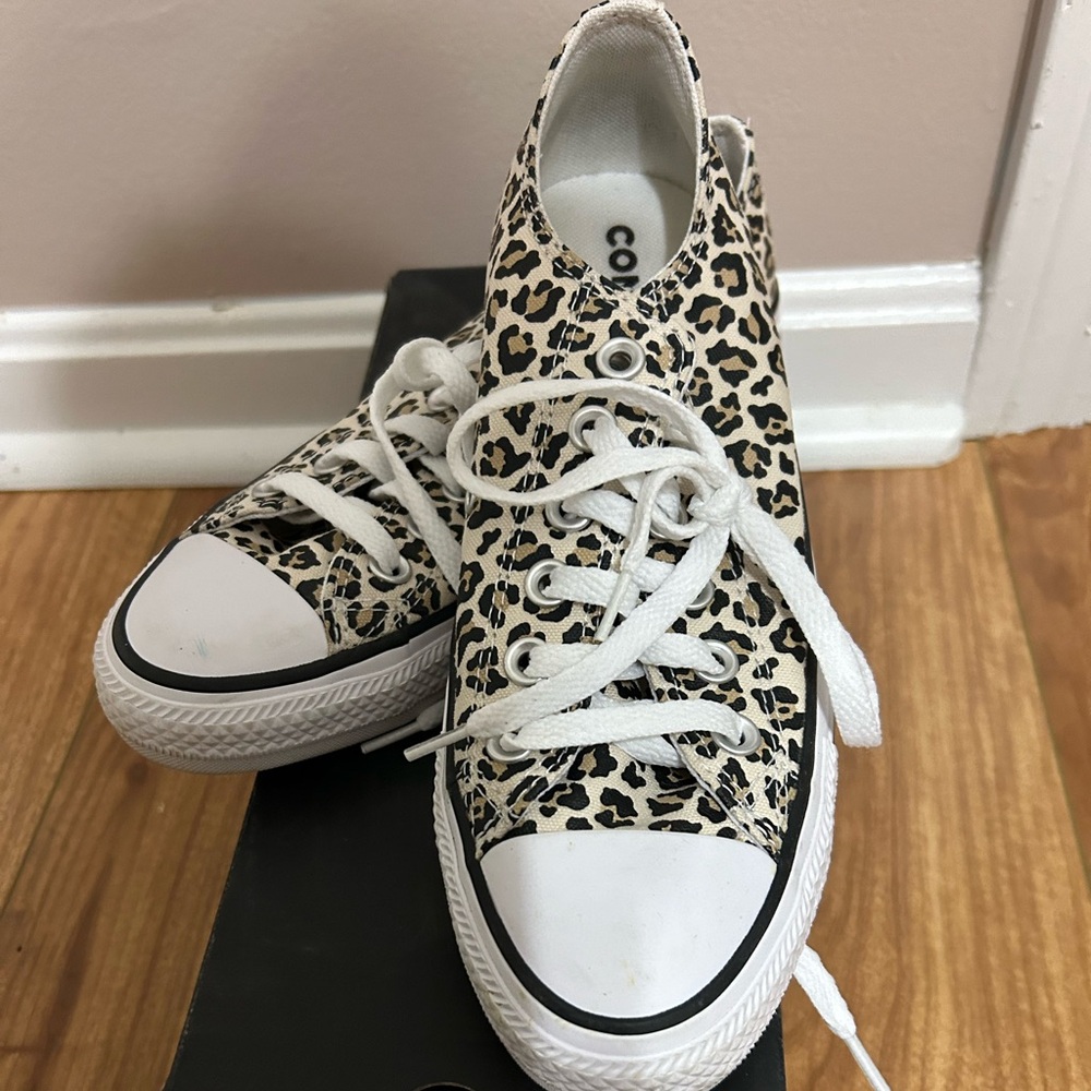 Converse Cheetah Print Shoes